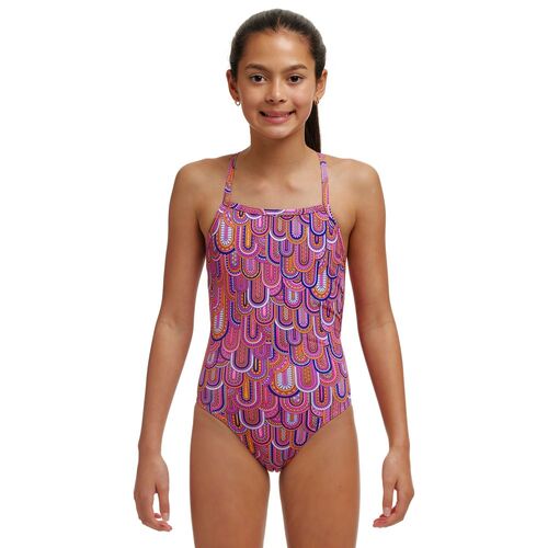 Funkita Girls Learn To Fly  ECO Strapped In One Piece Swimwear, Girls One Piece Swimsuit [Size: 10]