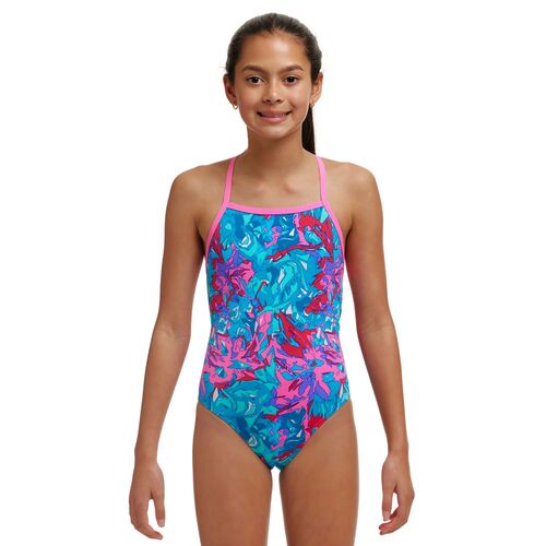 Funkita Girls Manga Mad ECO Strapped In One Piece Swimwear, Girls One Piece Swimsuit [Size: 10]