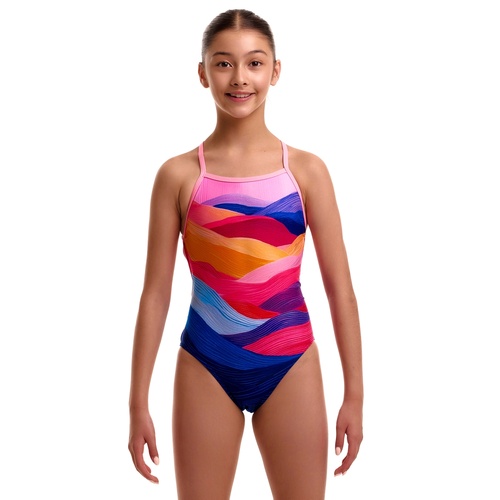 Funkita Girls Misty Mournes ECO Strapped In One Piece Swimwear, Girls One Piece Swimsuit [Size: 10]