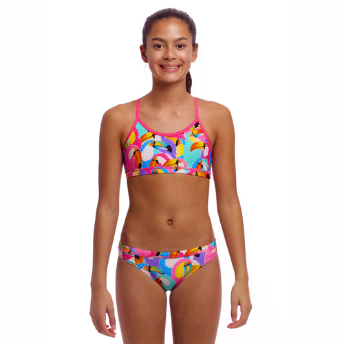 Funkita Girls Tou By Tou ECO Racerback Two Piece Swimwear, Girls Two Piece Swimsuit [Size: 8]