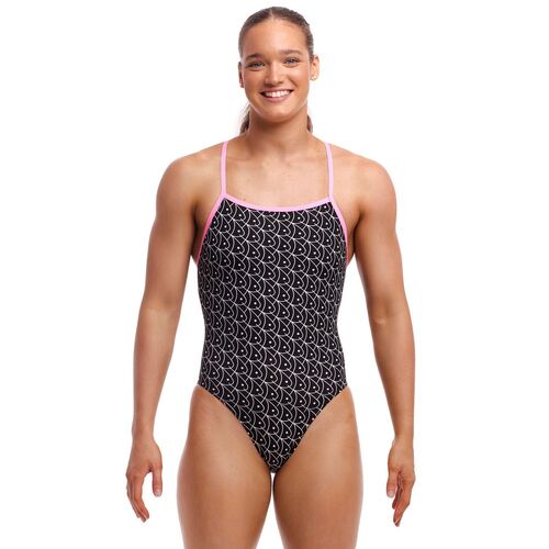 Funkita Summer Fish Tie Me Tight One Piece Women's Swimwear, Ladies Swimwear [Size: 8]