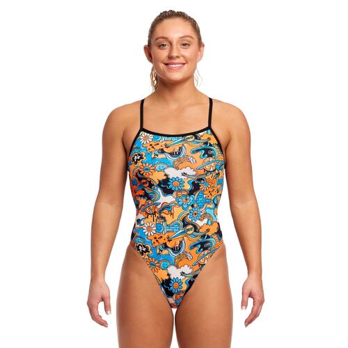 Funkita Whiz Fizz Ladies Single Strength One Piece Swimwear, Women's Swimsuit [Size: 8]
