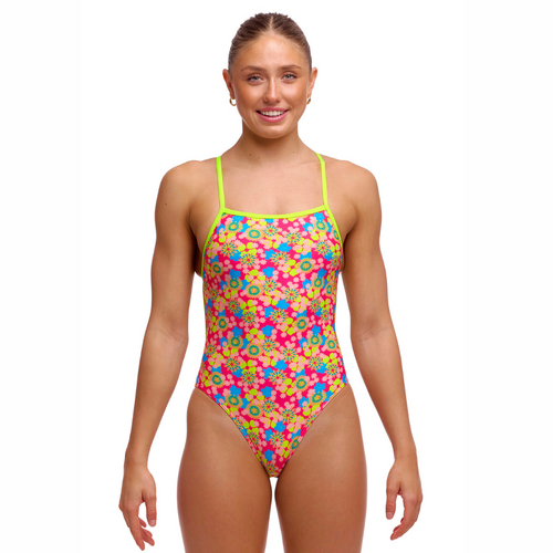 Funkita Flow Blow Ladies Single Strength One Piece Swimwear, Women's Swimsuit [Size: 8]
