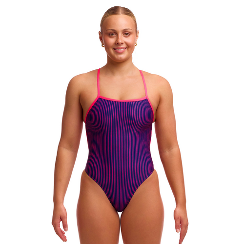 Funkita Peach Tea Ladies Single Strength One Piece Swimwear, Women's Swimsuit [Size: 8]
