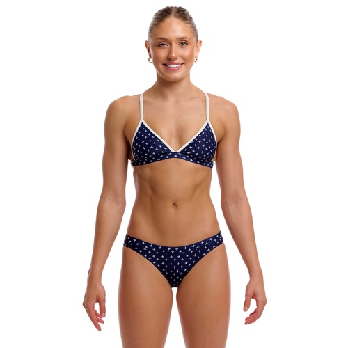 Funkita Women's Very Cross Tri Top Bikini Two Piece Swimwear - Women's Swimsuit [Size: 8]