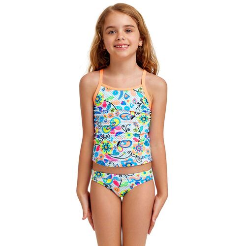 Funkita Garden Gift Toddlers Swim Steady Tankini & Brief Swimwear, Toddler Girls Two Piece Swimwear [Size: 4]