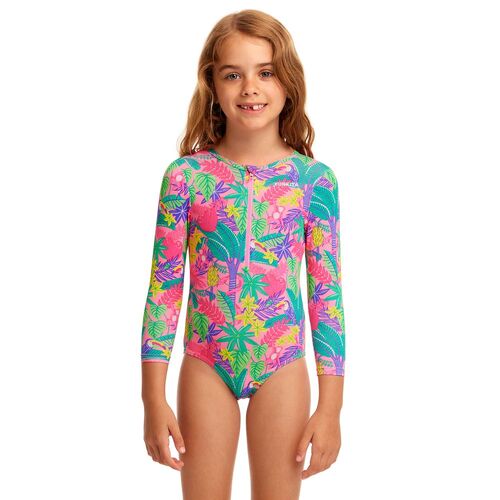 Funkita Jungle Party Toddler Girls Sun Cover One Piece Swimwear, Toddler Girls One Piece Swimwear [Size: 6]