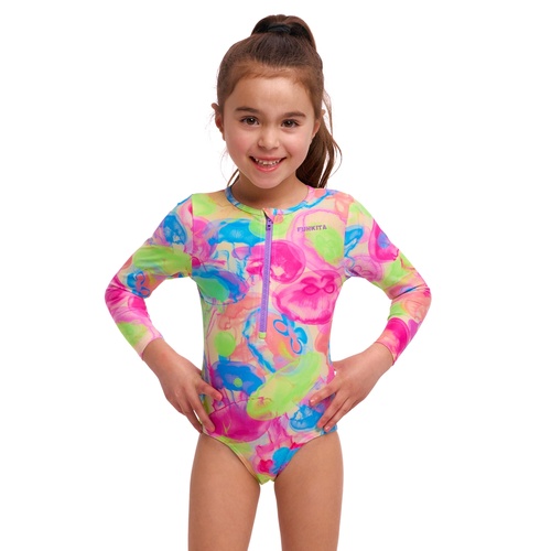 Funkita Toddler Girls Sweet Sting Sun Cover One Piece Swimwear, Toddler Girls One Piece Swimwear [Size: 4]