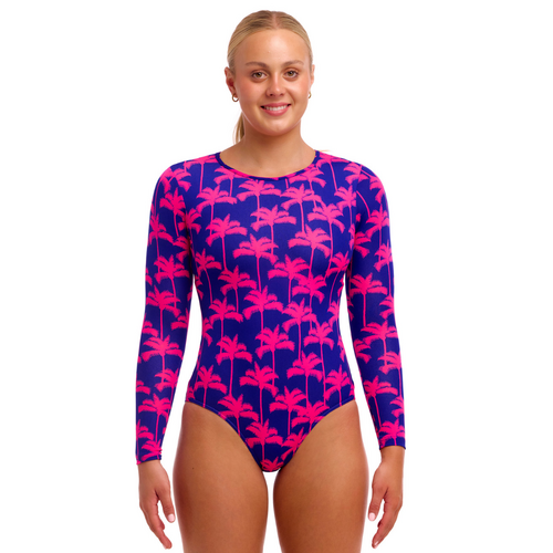Funkita Women's Pinky Palms Love Cover One Piece Swimwear, Women's Swimsuit [Size: 8]
