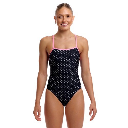 Funkita Women's Be Positive  Secure Single Strap One Piece Swimwear, Women's Swimsuit [Size: 6]