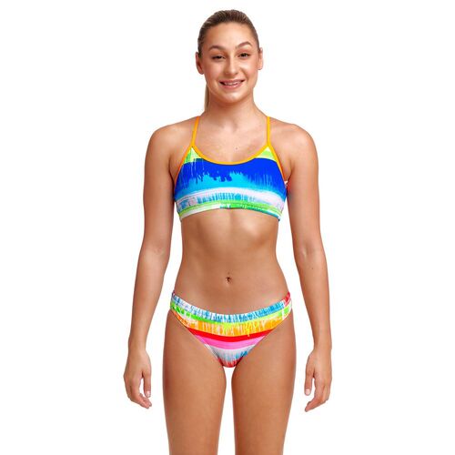 Funkita Girls Dye Hard Racerback Two Piece Swimwear, Girls Two Piece Swimsuit [Size: 14]