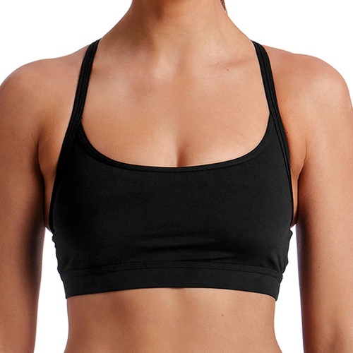 Funkita Swimwear Still Black Sports Top, Women's Swimwear, Training Swimwear, Top Only [Size: 8]