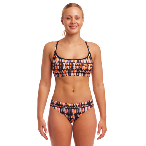 Funkita Women's Headlights Sports Bikini Two Piece Swimwear [Size: 8]