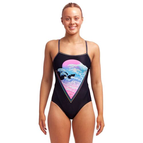 Funkita Women's Dolph Lundgren Single Strap One Piece Swimwear, Women's Swimsuit [Size: 08]
