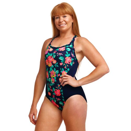 Funkita Women's Full Bloom Locked in Lucy One Piece Swimwear, Women's Swimsuit [Size: 18]
