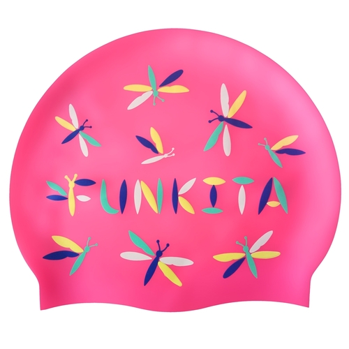 Funkita Fly Dragon Swim Cap, Swimming Cap, Silicone Swim Cap, Swimming Gear