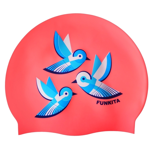 Funkita Swallowed Up Swim Cap, Swimming Cap, Silicone Swim Cap, Swimming Gear