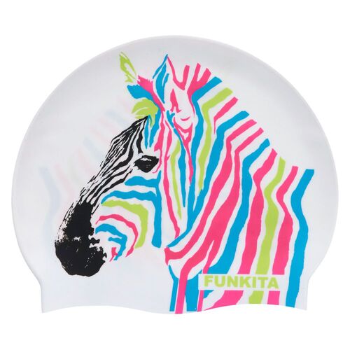 Funkita Zorse Code Swim Cap, Swimming Cap, Silicone Swim Cap