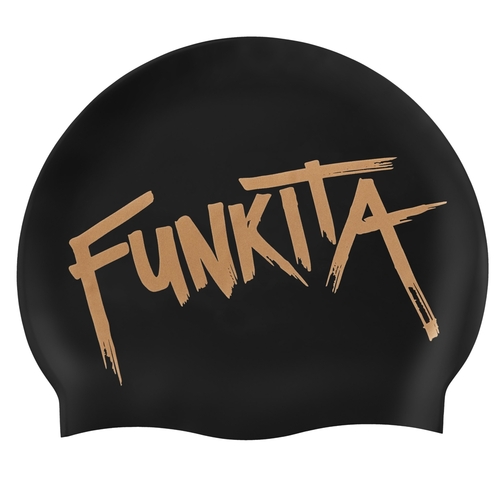 Funkita Bronzed Swim Cap, Swimming Cap, Silicone Swim Cap, Swimming Gear