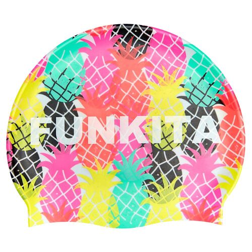 Funkita Pino Punch Swim Cap, Swimming Cap, Silicone Swim Cap