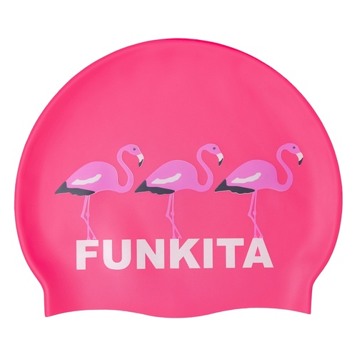 Funkita Flaming Go Gos  Swim Cap, Swimming Cap, Silicone Swim Cap