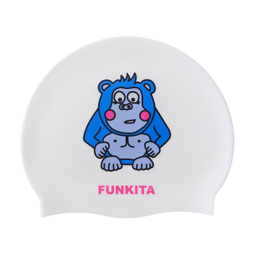 Funkita Purple Back Swim Cap, Swimming Cap, Silicone Swim Cap