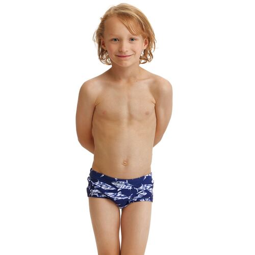 Funky Trunks Toddler Boys Rompa Chompa Printed Swimming Trunks, Boys Swimwear [Size: 4]
