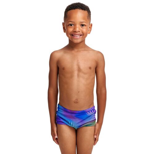 Funky Trunks Toddler Boys Screen Time Printed Swimming Trunks, Boys Swimwear [Size: 3]
