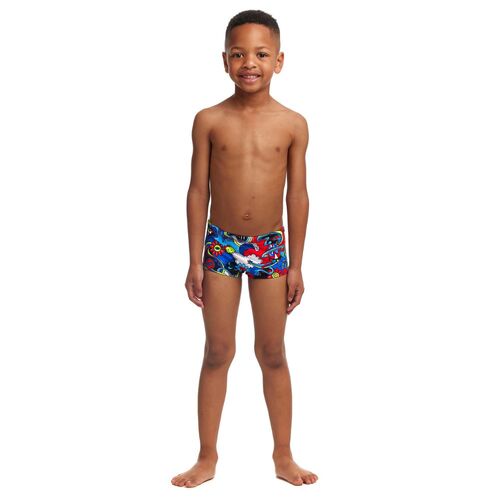 Funky Trunks Toddler Boys Happy Jack Printed Swimming Trunks, Boys Swimwear [Size: 5]