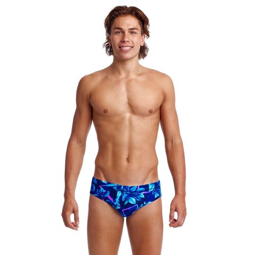 Funky Trunks Men's Leaf Laser Classic Brief Swimwear, Men's Swimsuit [Size: S]