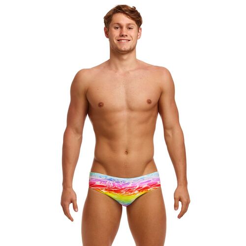 Funky Trunks Men's Lake Acid Classic Brief Swimwear, Men's Swimsuit [Size: XL]