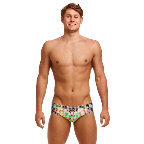 Funky Trunks Men's Snow Flyer Classic Brief Swimwear, Men's Swimsuit [Size: Small]