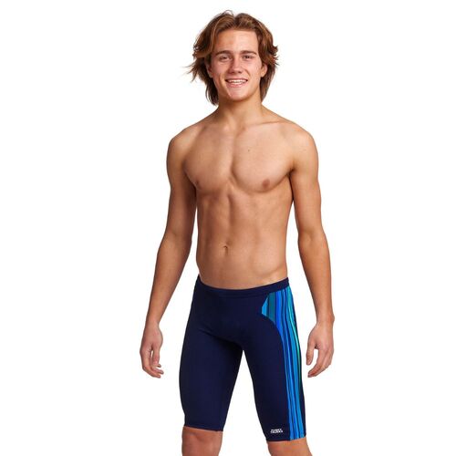 Funky Trunks Boys Beam Bars Training Jammer Swimwear, Boys Swimsuit [Size: 10]