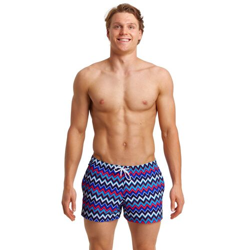 Funky Trunks Men's Nautical Mile  Shorty Shorts Short Swimwear, Men's Swimsuit [Size: X Small]