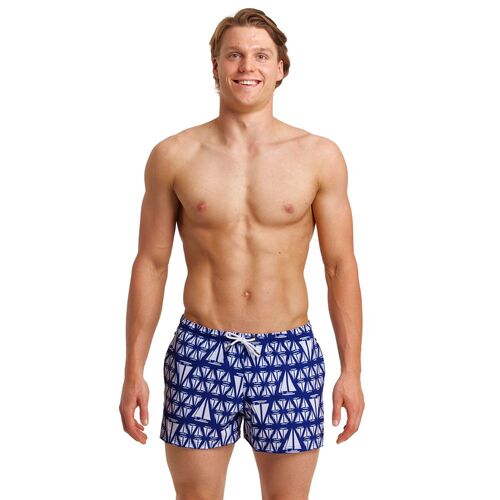 Funky Trunks Men's Skip Flips Shorty Shorts Short Swimwear, Men's Swimsuit [Size: X Small]
