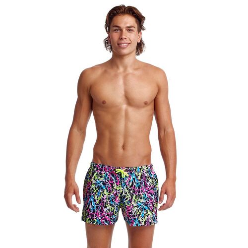 Funky Trunks Men's Messed Up Shorty Shorts Short Swimwear, Men's Swimsuit [Size: L]