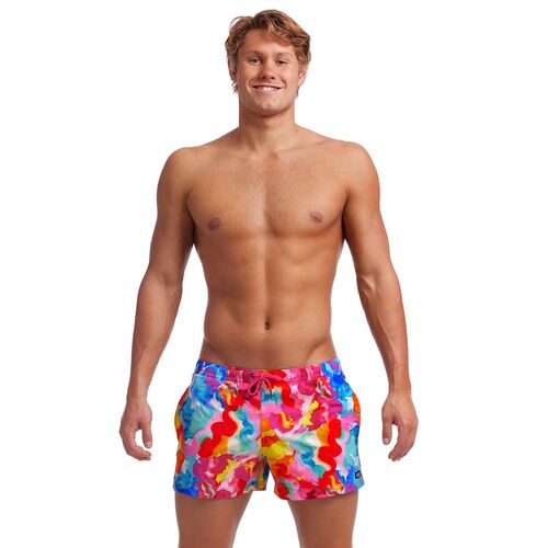 Funky Trunks Men's Messy Monet Shorty Shorts Short Swimwear, Men's Swimsuit [Size: S]
