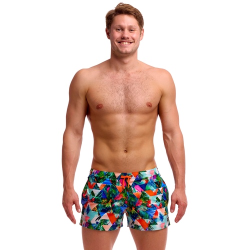 Funky Trunks Men's Palm Prism Shorty Shorts Short Swimwear, Men's Swimsuit [Size: XS]