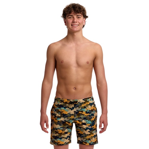 Funky Trunks Boys Long Johnny Shorts - Bilko Baby [Size: 8]