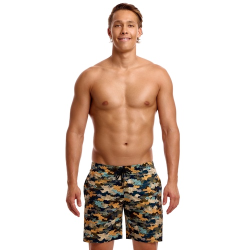 Funky Trunks Men's Bilko Baby  Long Johnny Short Swimwear, Men's Swimsuit [Size: XS]