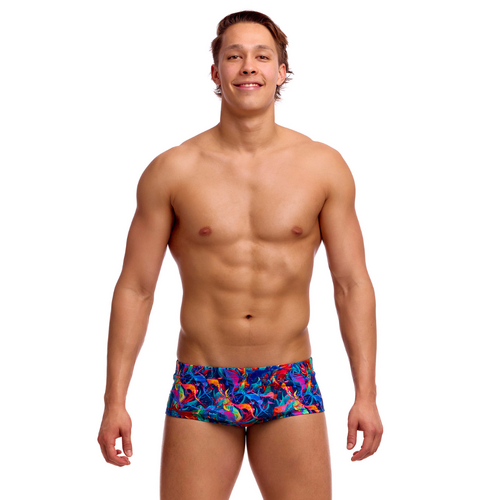 Funky Trunks Men's Weedy One ECO Classic Swimming Trunk, Mens Swimwear [Size: XS]
