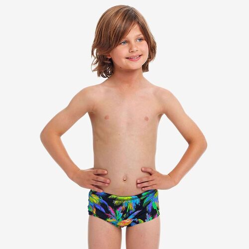 Funky Trunks Toddler Boys Paradise Please ECO Swimming Trunks, Boys Swimwear [Size: 4]