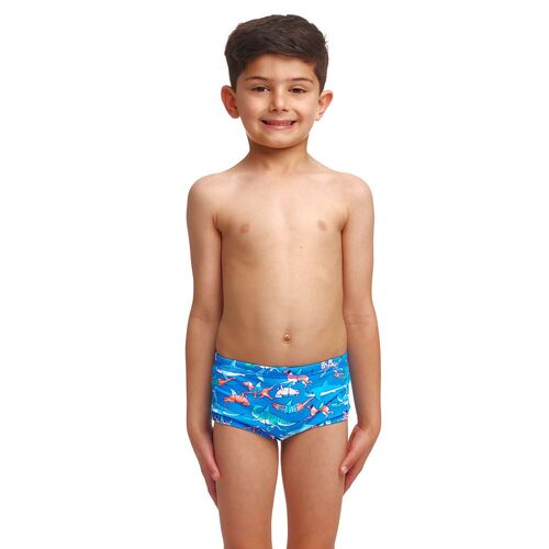 Funky Trunks Toddler Boys Fin Swimming Printed Swimming Trunks, Boys Swimwear [Size: 6]