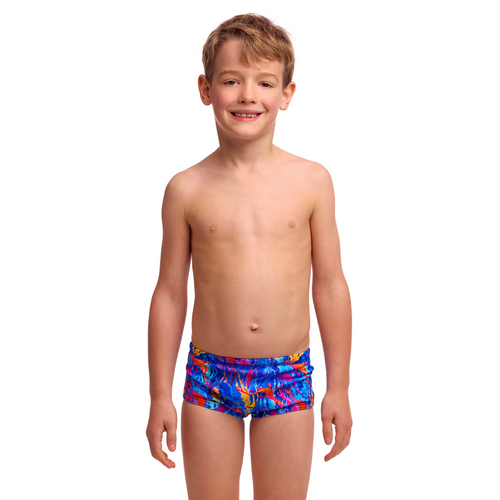 Funky Trunks Toddler Boys Dragons Den ECO Swimming Trunks, Boys Swimwear [Size: 3]