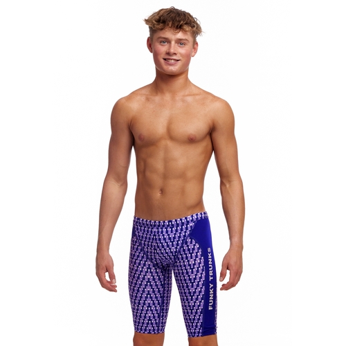 Funky Trunks Boys Future Dusk Eco Training Jammer Swimwear, Boys Swimsuit [Size: 10]
