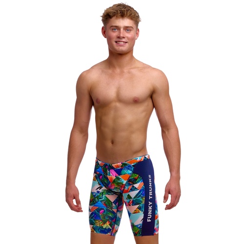 Funky Trunks Boys Palm Prism Eco Training Jammer Swimwear, Boys Swimsuit [Size: 6]