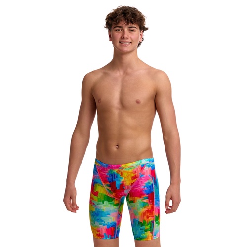Funky Trunks Boys Falling Colours Eco Training Jammer Swimwear, Boys Swimsuit [Size: 6]