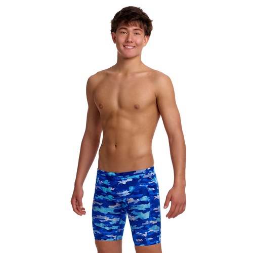 Funky Trunks Boys Clean Marine Eco Training Jammer Swimwear, Boys Swimsuit [Size: 6]