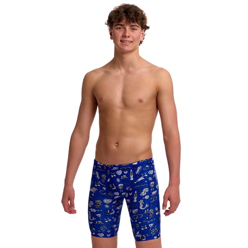 Funky Trunks Boys Scratchy Eco Training Jammer Swimwear, Boys Swimsuit [Size: 6]