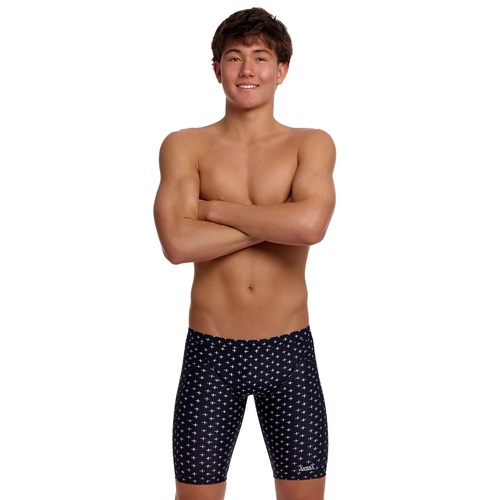 Funky Trunks Boys Be Positive Eco Training Jammer Swimwear, Boys Swimsuit [Size: 6]